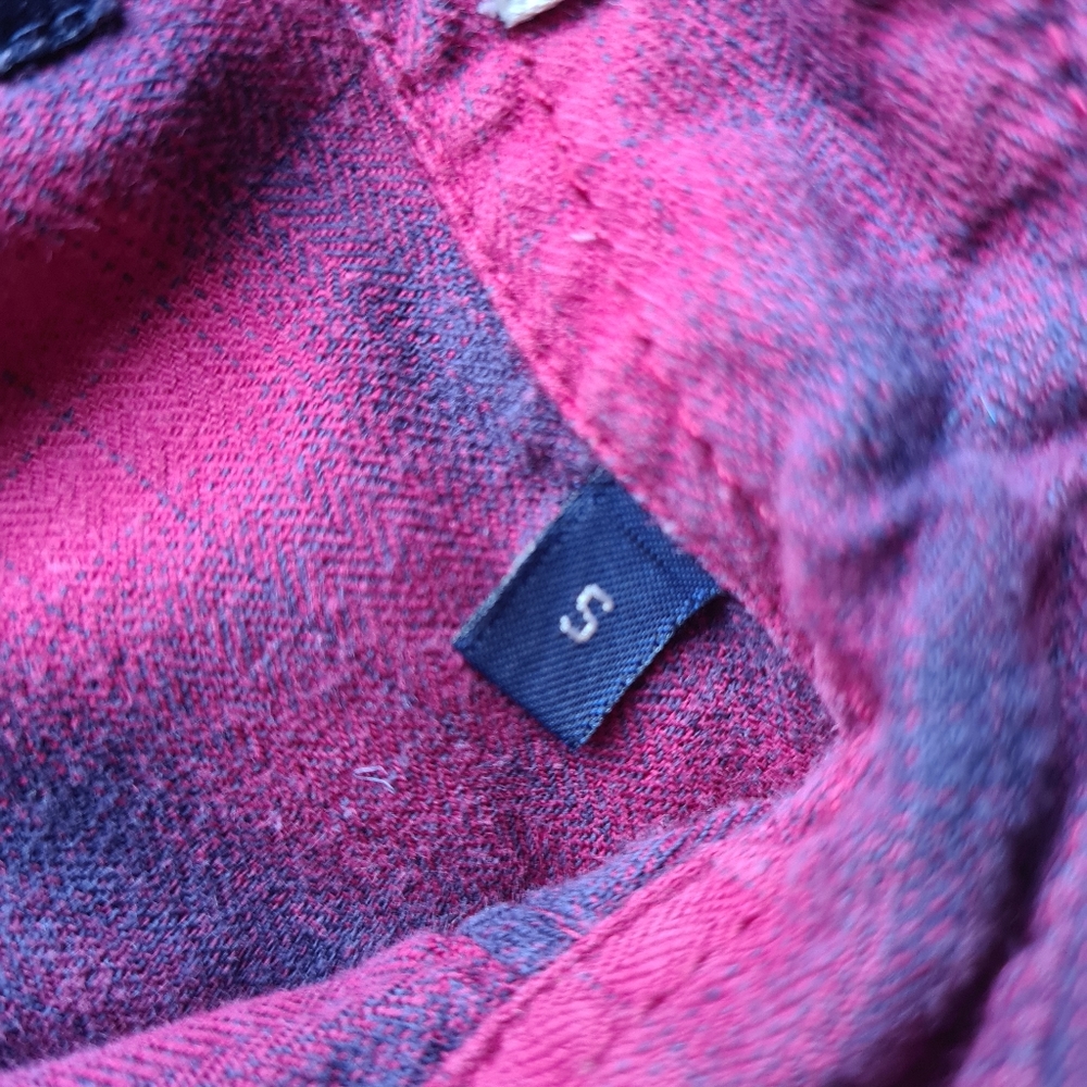 SCOTCH & SODA Mens Small Luxury Quality Pink Check Long Sleeve Plaid Shirt - Picture 14 of 16